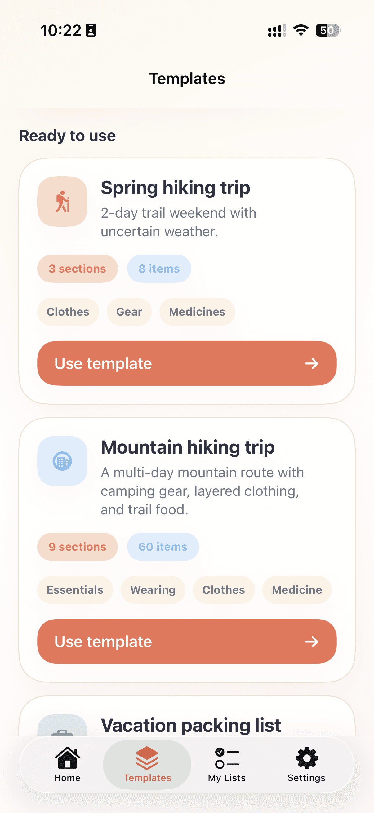 Smart Pack templates detail and quick start flow